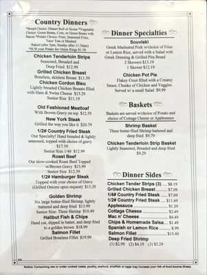 Menu photo 6 J C's Country Diner Tremonton, UT