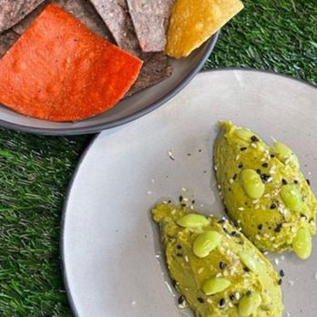 Bloom Botanical Bistro - EDAMAME GUACAMOLE - New American Near Me - Queens, New York