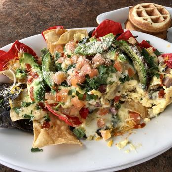 Abracadabra's - Breakfast nachos and mini waffles. - Breakfast & Brunch Near Me - Idaho Falls, Idaho