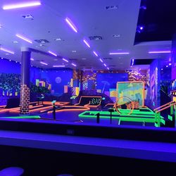 Glow Golf - Bench View