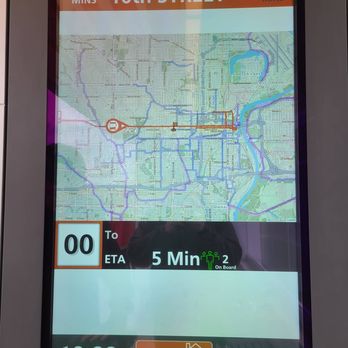 ORBT - Touchscreen indicating ETA and other pertinent information - Public Transportation Near Me - Omaha, Nebraska ORBT - Touchscreen indicating ETA and other pertinent information - Public Transportation Near Me - Omaha, Nebraska