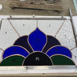 Rainbow Vision Stained Glass Center - Working on my project