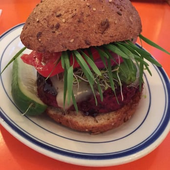 LT Burger - So-so beet based veggie burger (with wheatgrass??) - Burgers Near Me - Sag Harbor, New York