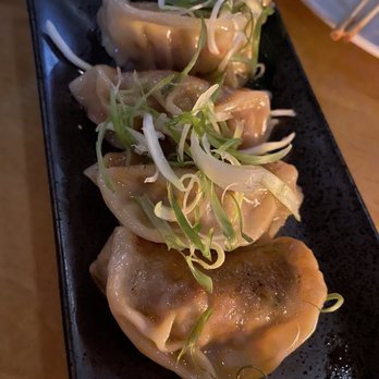 Roka Akor - Chicago - Wagyu Beef and Kimchi Dumplings, Soy Vinaigrette** - Sushi Bars Near Me - Chicago, Illinois Roka Akor - Chicago - Wagyu Beef and Kimchi Dumplings, Soy Vinaigrette** - Sushi Bars Near Me - Chicago, Illinois
