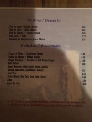 Menu photo 3 Restaurante Desperado Guayama, PR Menu photo 3 Restaurante Desperado Guayama, PR