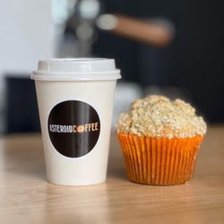 Asteroid - LAVENDER VANILLA LATTE & LEMON POPPY SEED MUFFIN