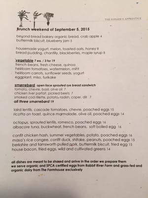 Menu photo 6 The Farmer's Apprentice Vancouver, BC