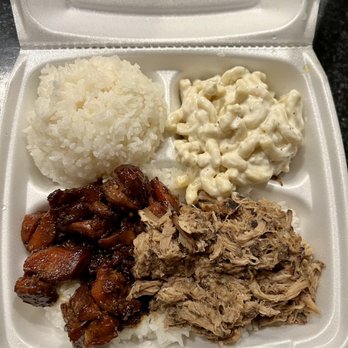 Hawaiian Bros Island Grill - Classic - Mixed Plate (1/2 Molokai Chicken, 1/2 Luau Pig) - Hawaiian Near Me - Chicago, Illinois