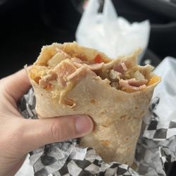 Tamal Express - Ham Breakfast Burrito!!
