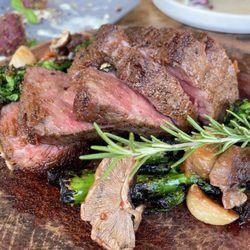 Barbareño - The NY strip. So so good! Broccoli served w/it was amazing too!