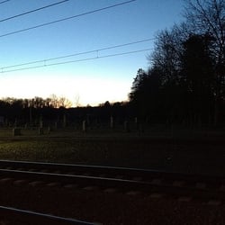 Amtrak - Old Saybrook Station, track 3 at dusk.