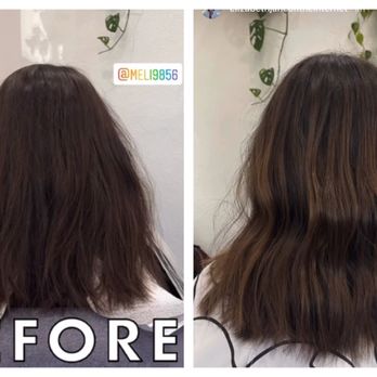 Vohg Hair - Before and after of my first ever balayage! And she styled it beautifully - Hair Salons Near Me - Rancho Santa fe, California Vohg Hair - Before and after of my first ever balayage! And she styled it beautifully - Hair Salons Near Me - Rancho Santa fe, California