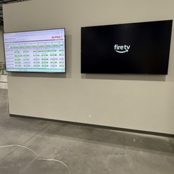 Advanced Tech Solutions - Installed 2 100" TV's out in the Warehouse.