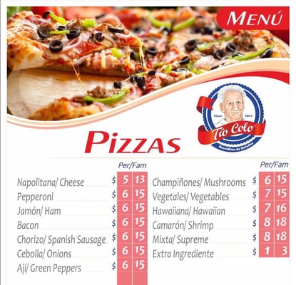 Menu photo 8 Tio Colo Hialeah, FL