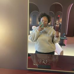 Silk Salon - Complimentary mimosa and before pic
