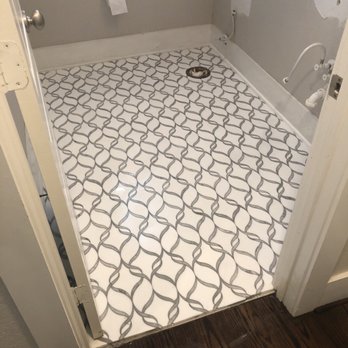 Joe Hardwood Floors - Half bath marble inlay. - Flooring Near Me - Houston, Texas Joe Hardwood Floors - Half bath marble inlay. - Flooring Near Me - Houston, Texas