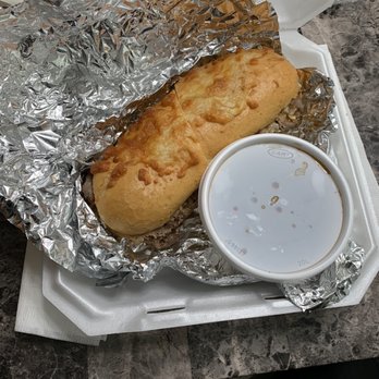 Vivola Express - Hot roast beef sandwich (au jus in container). - Delis Near Me - Saint Louis, Missouri Vivola Express - Hot roast beef sandwich (au jus in container). - Delis Near Me - Saint Louis, Missouri
