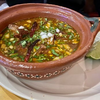 Mezcal Cantina - Birria noodle soup with carnitas (pork). - Tex-Mex Near Me - Conroe, Texas Mezcal Cantina - Birria noodle soup with carnitas (pork). - Tex-Mex Near Me - Conroe, Texas