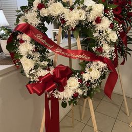Heart floral arrangement