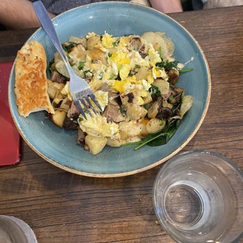 First Watch - Similar to the Farmhouse Hash but with, steak and mushrooms. - Breakfast & Brunch Near Me - Jupiter, Florida
