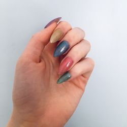 Rainbow acrylics