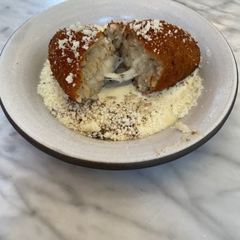 Forsythia - Suppli - fried stuffed risotto ball - delicious! - Italian Near Me - New York, New York