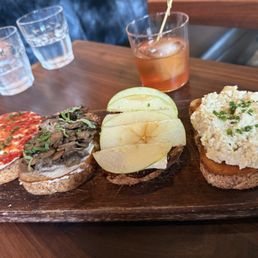 Bruschetta Board with warm and cold options Bruschetta Board with warm and cold options