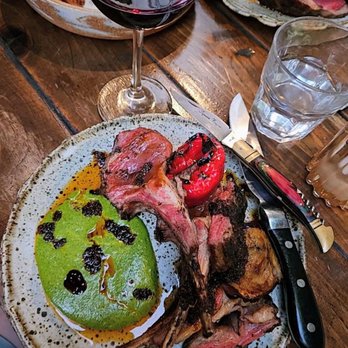 Josephine - Superior Farms Lamb: Porcini 5 spice; mint salsa; Nardello's eggplant - Wine Bars Near Me - Los Angeles, California Josephine - Superior Farms Lamb: Porcini 5 spice; mint salsa; Nardello's eggplant - Wine Bars Near Me - Los Angeles, California