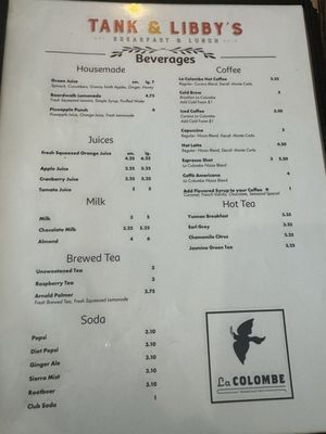 Menu photo 5 Tank and Libby's Drexel Hill, PA