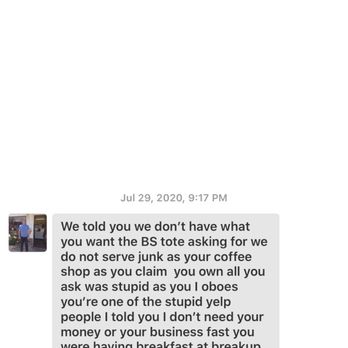 Cafe Dolce - THE REPLY THE OWNER SENT ME AFTER MY BERY TRUTHFUL REVIEW - Coffee & Tea Near Me - Solvang, California