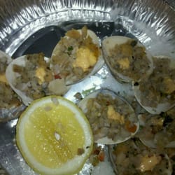 Lobster clam bake over a bed of sea salt- take out..not worth it
