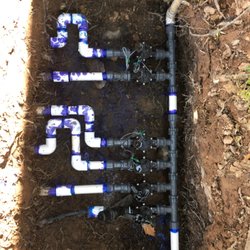 All Pro Sprinkler Repair - Six valve manifold build