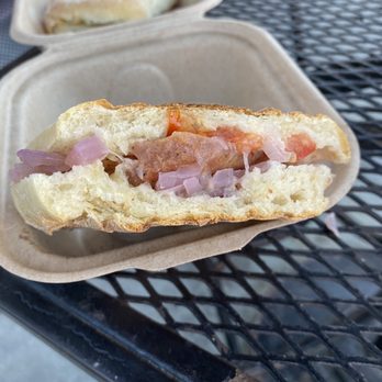 Aqus Cafe - a sandwich in a styrofoam container - Coffee & Tea Near Me - Petaluma, California Aqus Cafe - a sandwich in a styrofoam container - Coffee & Tea Near Me - Petaluma, California