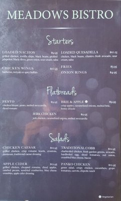 Menu photo 1 The Meadows Bar & Grill Castro Valley, CA