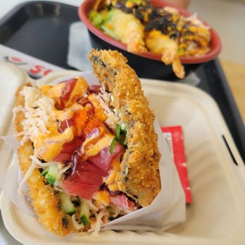 Sushi Coup - The sushi sando with spicy tuna. So delicious  I hope they keep it on their menu and isn't just a special. - Poke Near Me - Madison Heights, Michigan