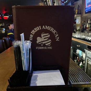 The Irish American Pub - Menu Cover - Irish Pub Near Me - New York, New York The Irish American Pub - Menu Cover - Irish Pub Near Me - New York, New York
