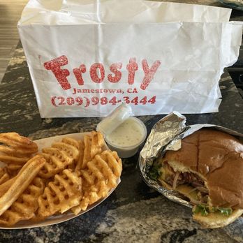Frosty - Cheeseburger and waffle fries... yummmm. - Ice Cream & Frozen Yogurt Near Me - Jamestown, California