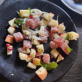 Aba - The tuna to apple ratio- before eating - Mediterranean Near Me - Austin, Texas