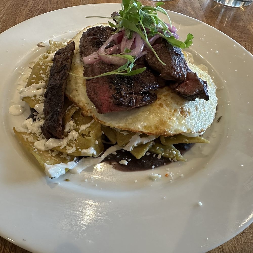 Chilaquiles with Steak