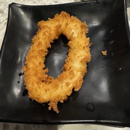 This is the calamari tempera that finally came out after over 20 minutes for a party of 2. This is the calamari tempera that finally came out after over 20 minutes for a party of 2.