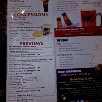 Cinema Cafe - Menu - Cinema Near Me - Virginia Beach, Virginia Cinema Cafe - Menu - Cinema Near Me - Virginia Beach, Virginia
