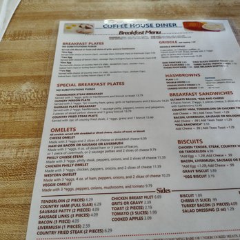 Coffee House Waffle Shop - Menu side 1 - Waffles Near Me - West Jefferson, North Carolina Coffee House Waffle Shop - Menu side 1 - Waffles Near Me - West Jefferson, North Carolina