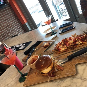 Flamme Burger - Keystone - Strawberry margarita is AMAZING!! I got the sunny side burger and it was great with a side of Queso Fries perfect combo. Will - Burgers Near Me - Indianapolis, Indiana