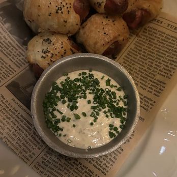 Society Swan - Wagyu Pigs in a Blanket - American Near Me - Scottsdale, Arizona Society Swan - Wagyu Pigs in a Blanket - American Near Me - Scottsdale, Arizona