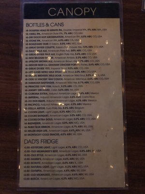Menu photo 3 Canopy Denver, CO