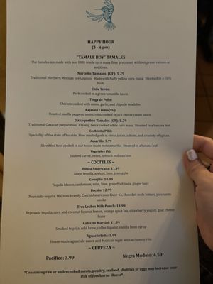 Menu photo 7 Colibri by Tamale Boy Portland, OR