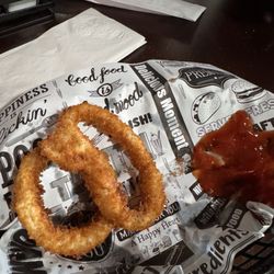 Fishtail Tavern - What's left of onion ring basket lol