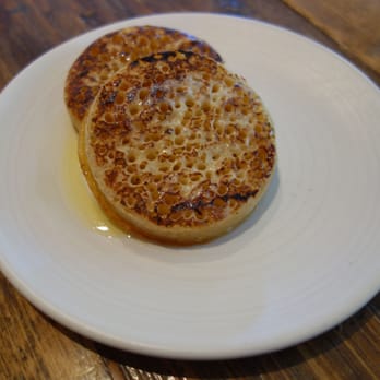 Caravan - Two Crumpets "and too much butter" with Honey - Breakfast & Brunch Near Me - London, XGL
