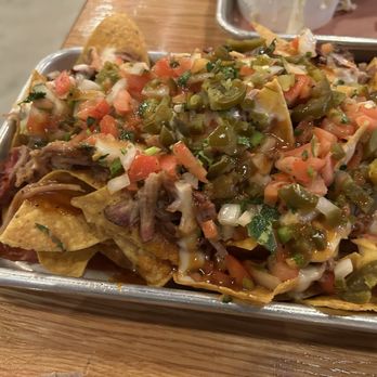 Blue Oak BBQ - Mini BBQ Pulled Pork Nachos - Barbeque Near Me - Huntsville, Alabama