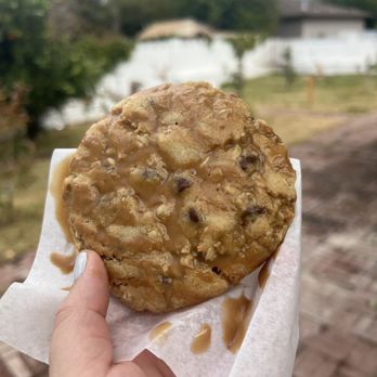 Balboa’s - Hot chocolate chip cookie with biscoff drizzle - Desserts Near Me - Mesa, Arizona